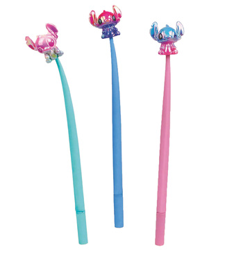 3x Długopis żelowy silikonowy Disney Fashion STITCH 0,7 mm Coolpack