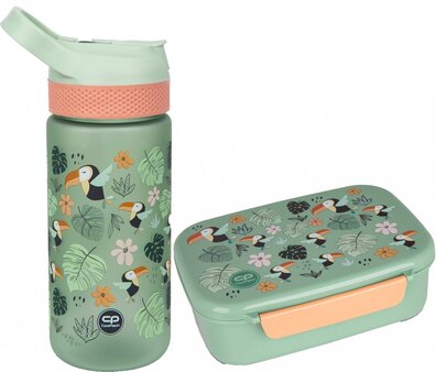 Zestaw bidon i śniadaniówka CoolPack BIBBY tukany, TOUCANS (Z08662+Z18662)