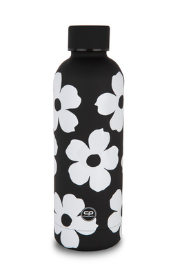 Bidon termiczny metalowy BONET CoolPack 500ml białe kwiaty, FLORES JASMINE