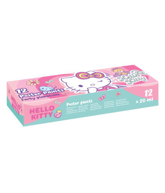 FARBY plakatowe HELLO KITTY 12 kolorów 20 ml Coolpack