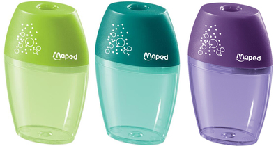 3x Temperówka SHAKER Maped z pojemnikiem 1-otworowa