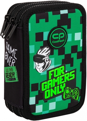 Piórnik CoolPack potrójny z wyposażeniem JUMPER 3 gra, GAME ZONE (F067826)