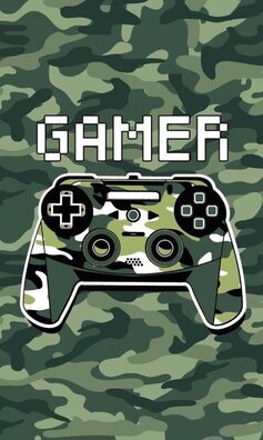 Ręcznik dziecięcy bawełniany GAMER  MORO Pady 30 x 50 cm (WZ.15)