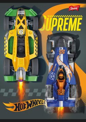 Zeszyt A5 w kolorową linię 32 kartki HOT WHEELS Mattel mix okładek