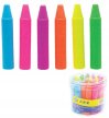 Gumka do mazania szkolna KREDKA NEON mix kolorów, 1sztuka