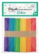 Patyczki drewniane kolorowe 50 szt. 13×1 cm kreatywne prace DIY