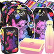 COOLPACK PLECAK SZKOLNY MŁODZIEŻOWY DLA DZIEWCZYNKI STITCH CZARNY + PIÓRNIK