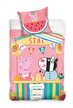 Pościel bawełniana Świnka Peppa 140 x 200 cm komplet pościeli (PP203062)