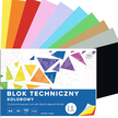 BLOK TECHNICZNY A4 KOLOROWY 10 KARTEK 160g INTERDRUK