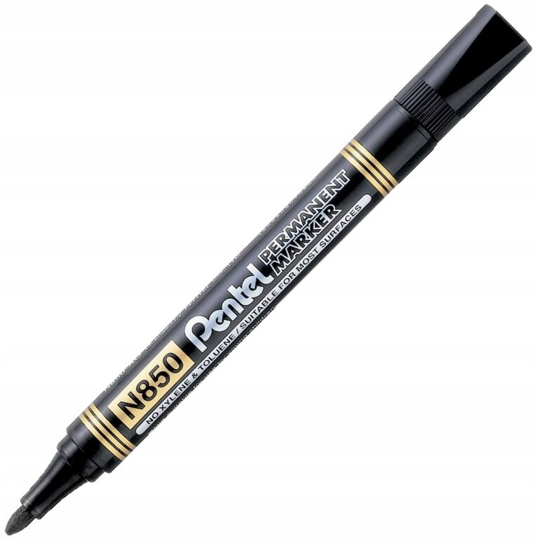 4 x MARKER permanentny N850 4,5 mm CZARNY PENTEL (N850ZESTAW) (2)