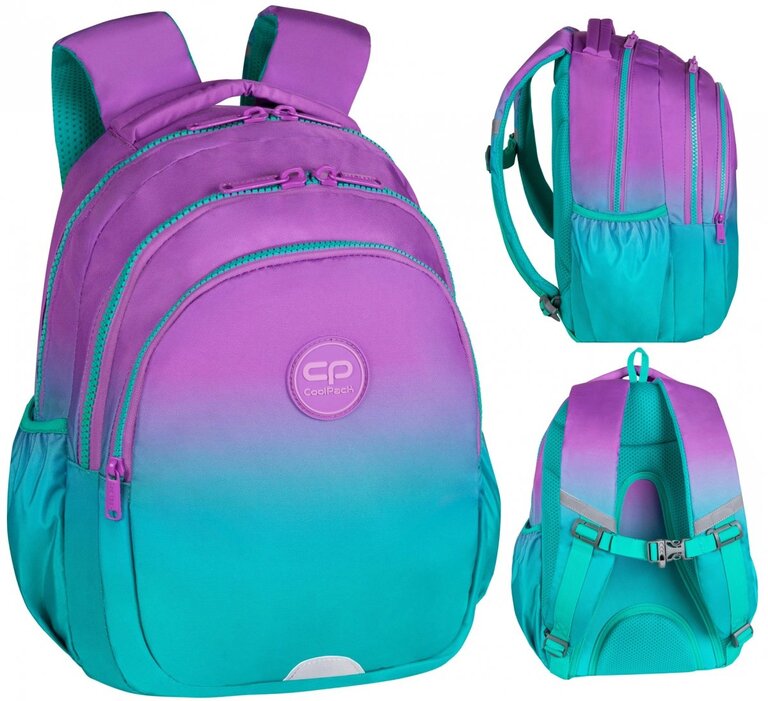 Plecak szkolny do 1-3 klasy CoolPack JERRY 19L fioletowe ombre, GRADIENT BLUEBERRY (1)