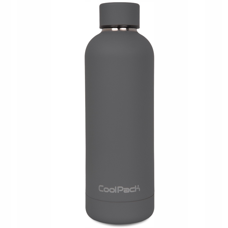 Bidon termiczny metalowy BONET CoolPack 500ml szary, DARK GREY (Z23027) (3)