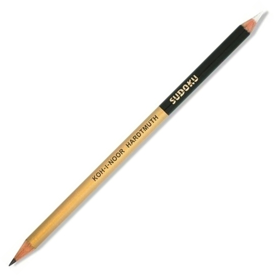 OŁÓWEK GUMKA DO MAZANIA 2 W 1 SUDOKU 2B Kooh-I-Noor (391056) (2)