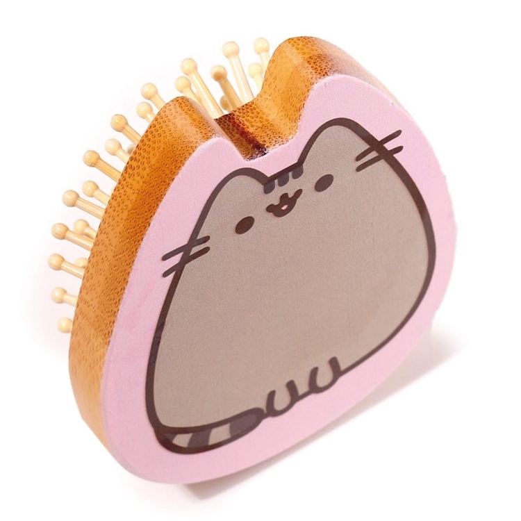 Szczotka bambusowa do włosów Pusheen kieszonkowa podróżna kot