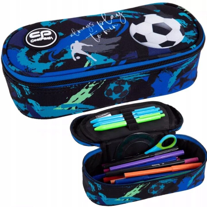 Piórnik SZKOLNY CoolPack CAMPUS FOOTBALL NAVY SASZETKA USZTYWNIANA