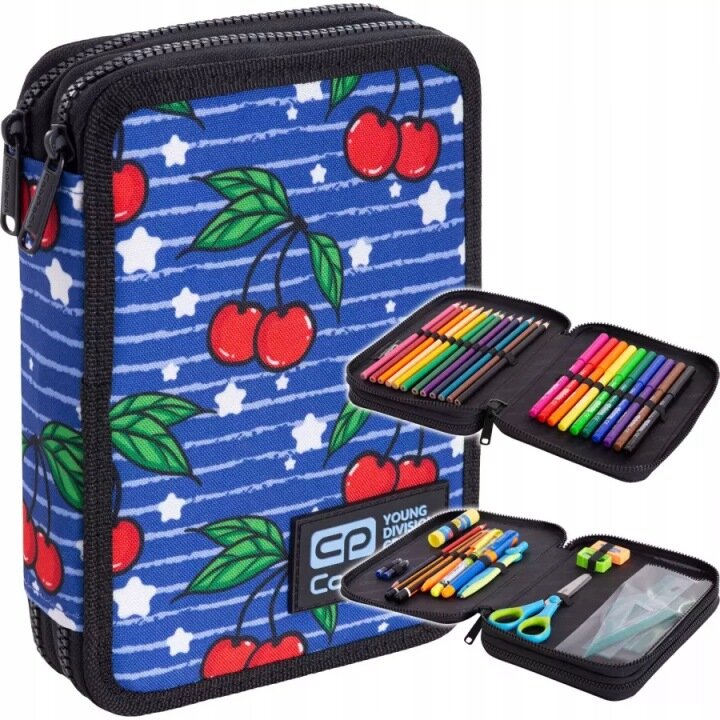 PIÓRNIK CoolPack DWUKOMOROWY Z WYPOSAŻENIEM JUMPER XL CHERRIES WIŚNIE