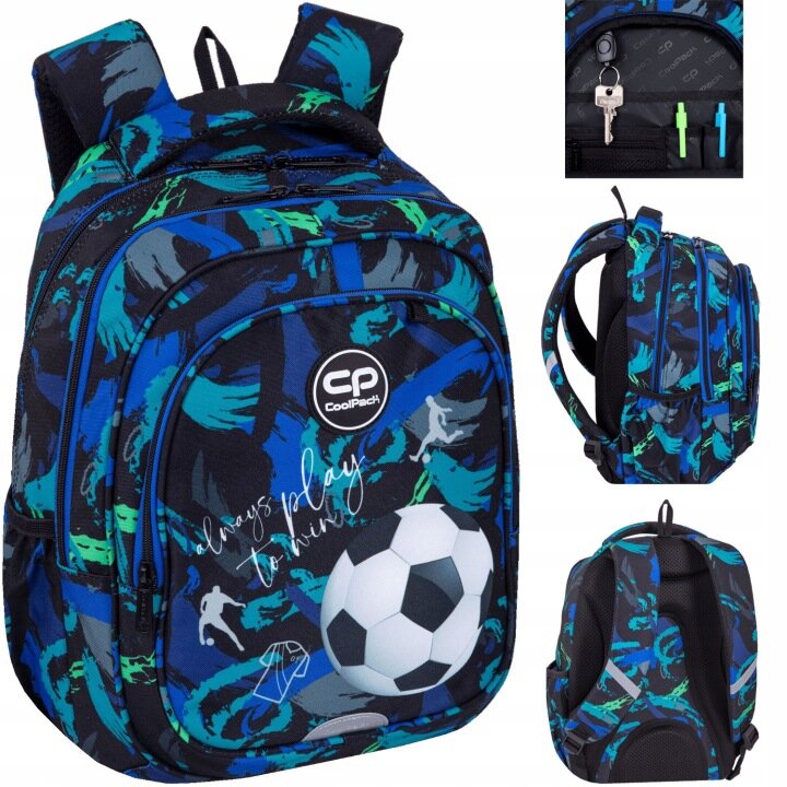 Plecak szkolny WCZESNOSZKOLNY dla chłopaka CoolPack FAST FOOTBALL NAVY