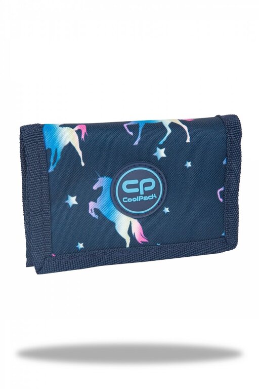 Portfel młodzieżowy CoolPack SLIM jednorożce, BLUE UNICORN (F056670) (2)